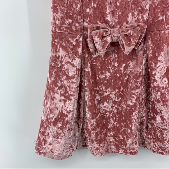 Cat & Jack mauve/pink girls' velvet dress, 4T - Picture 5 of 9